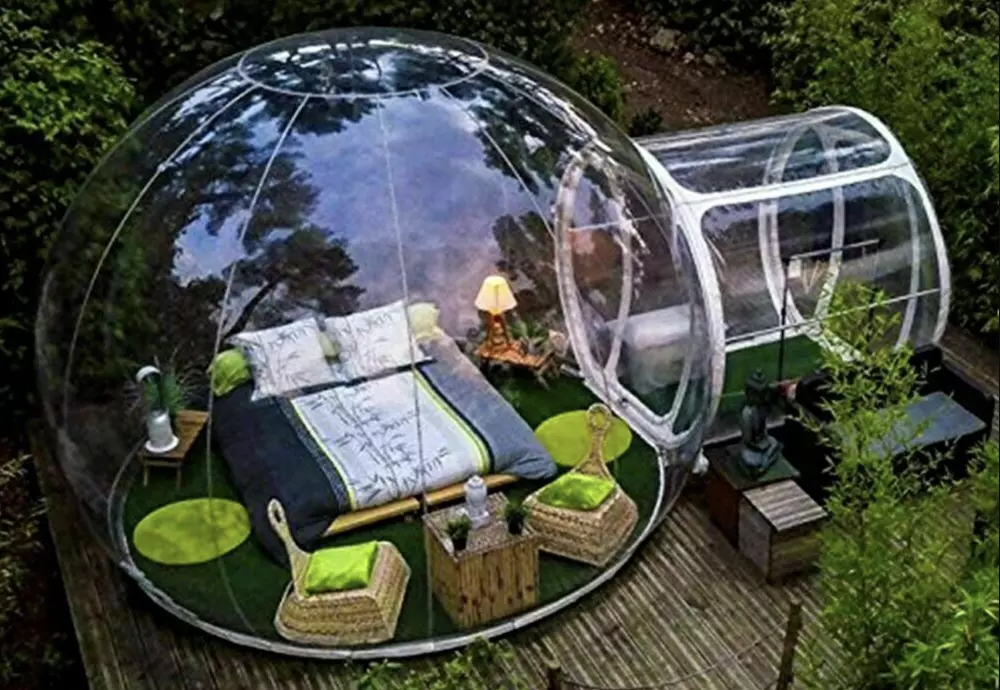 outdoor clear bubble tent