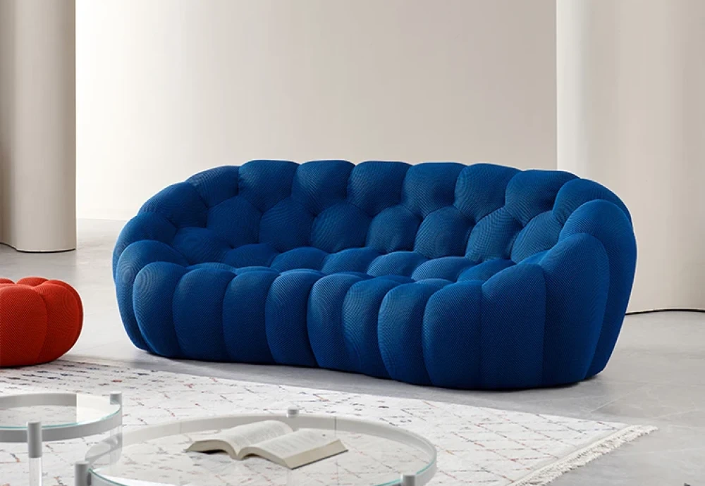 bubble curved 3 4 seat sofa